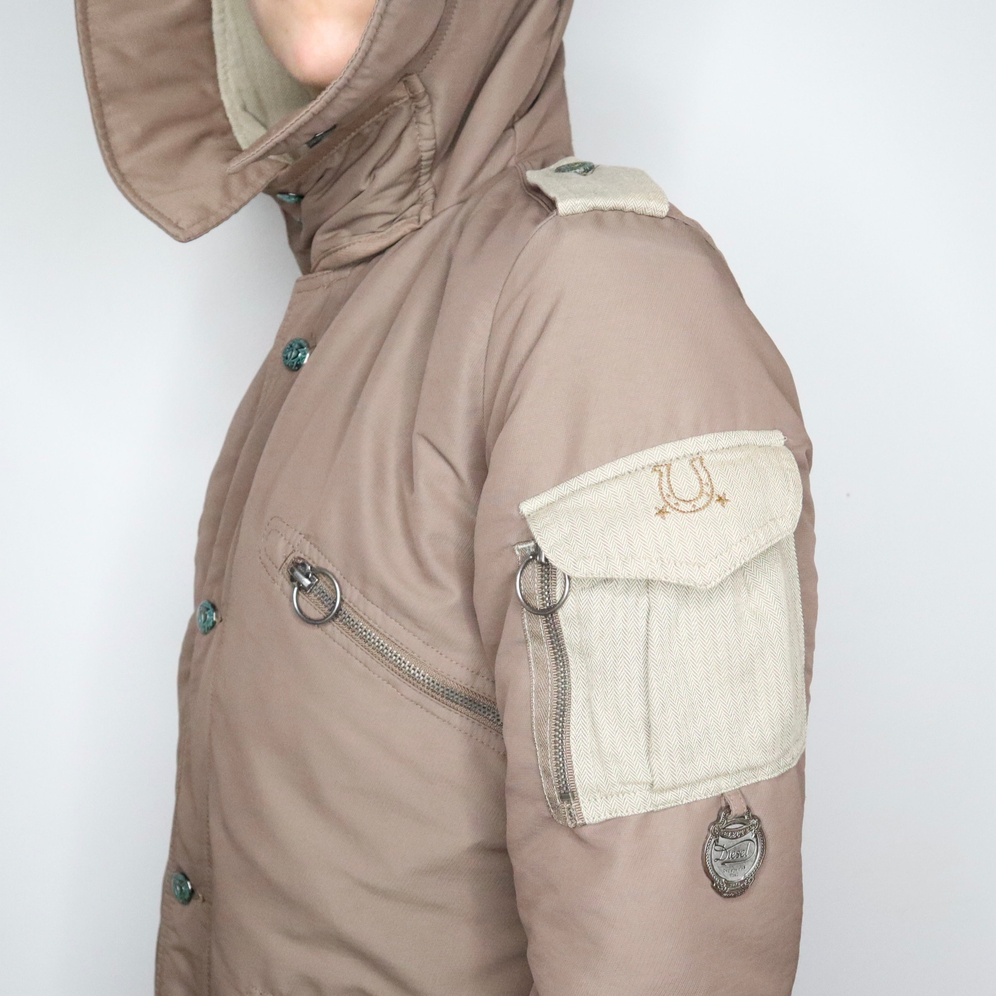 Y2K DIESEL Parka Coat (S)
