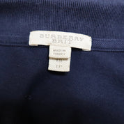 Y2K BURBERRY Navy Polo Shirt (S)