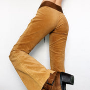 Vintage Lace Up Corduroy Pants