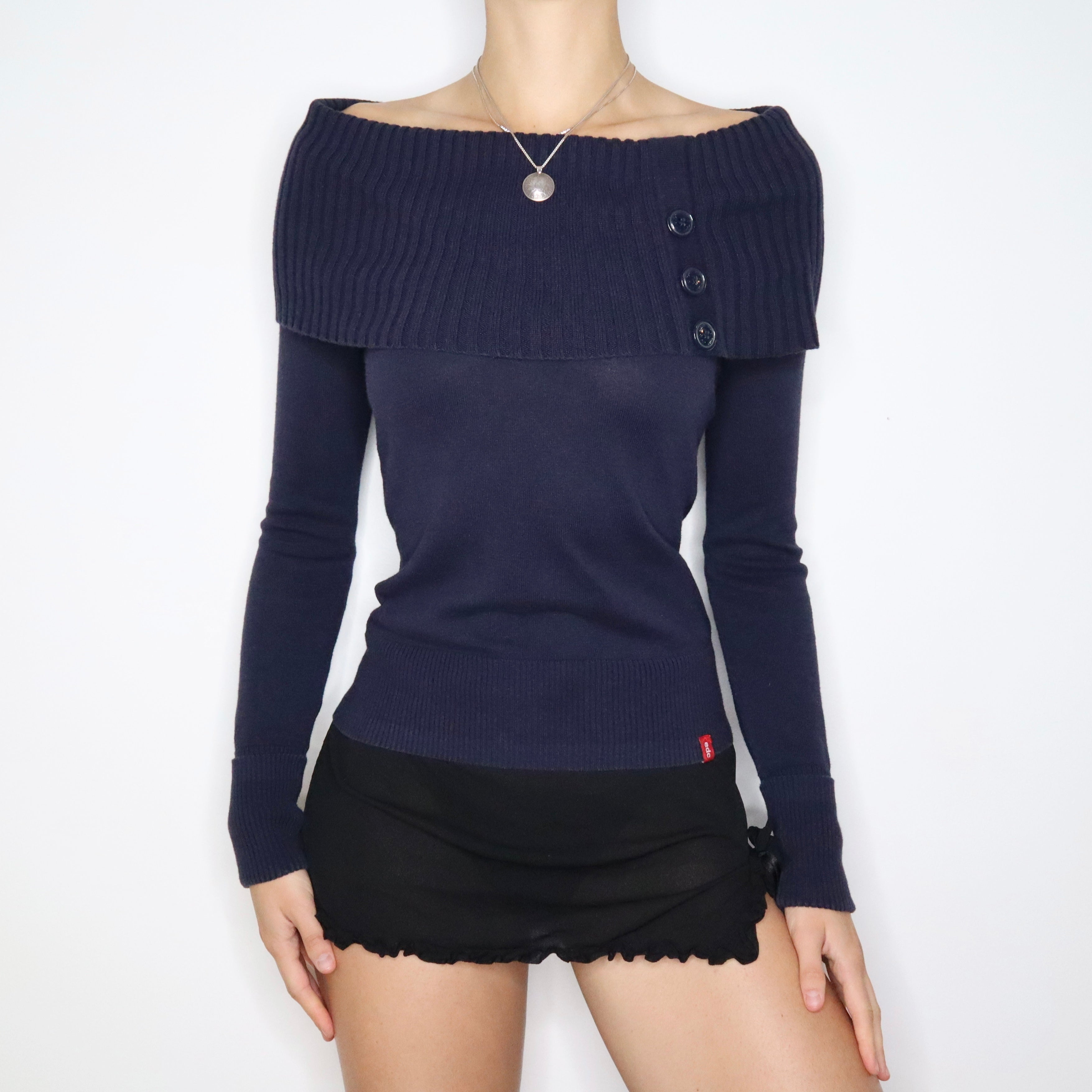 Y2K ESPRIT Off the Shoulder Sweater (Small)