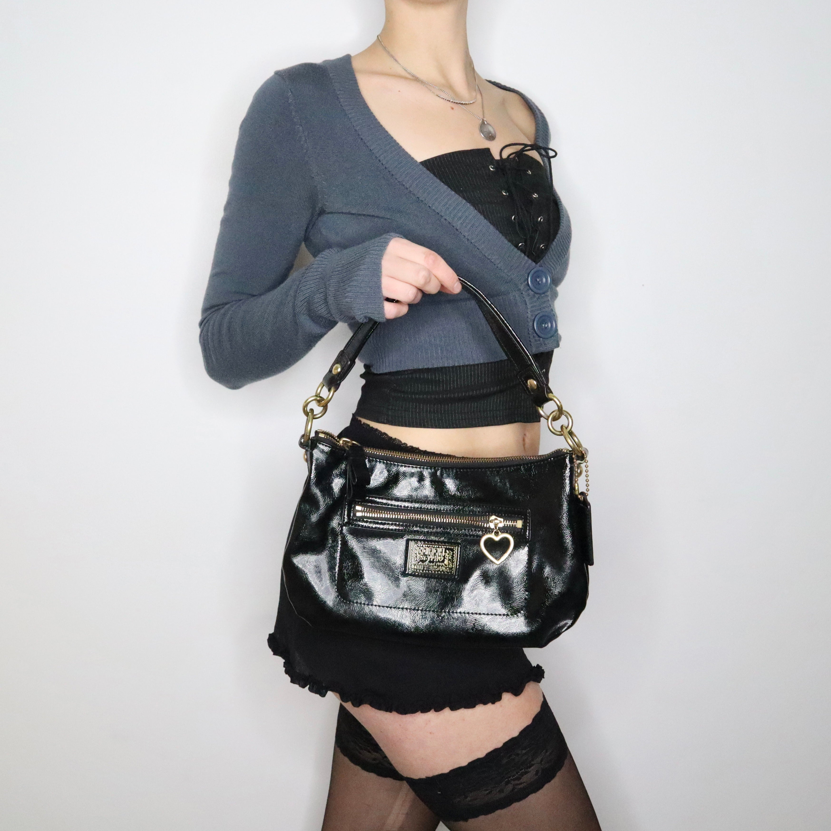 Y2K COACH Black Shoulder Bag