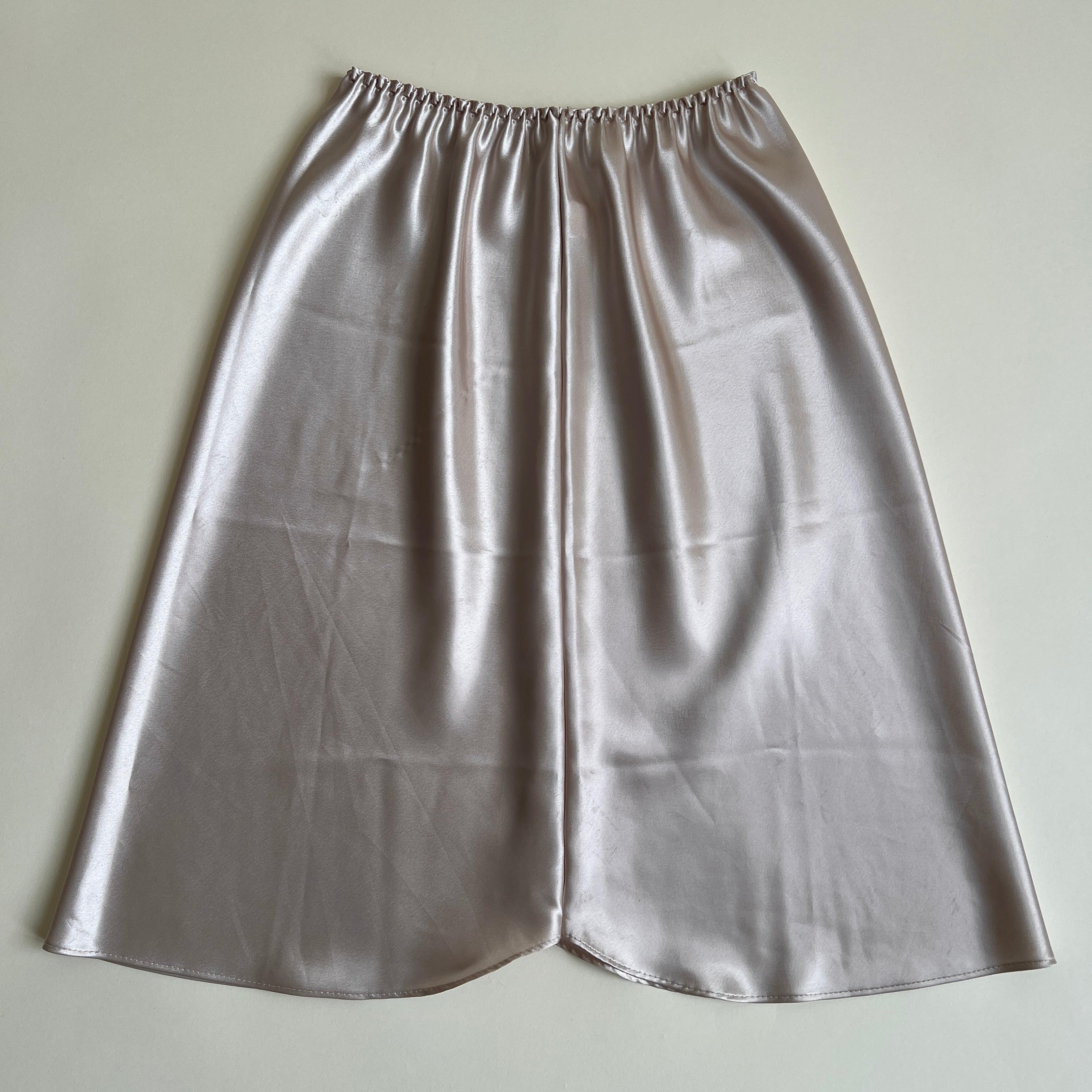 Vintage satin midi slip skirt (S/M)