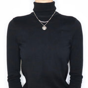 90s RALPH LAUREN Black Turtleneck Sweater (M)