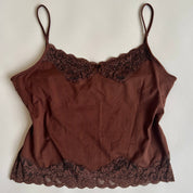 00s silk blend lace beaded cami (XL)