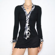 Y2K MORGAN DE TOI Tie Blouse (Small)