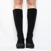 Italian Black Velvet Sock Boots (7-7.5 US/ 37 EU)