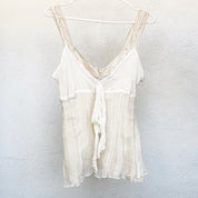 Dainty Creamy Silk Tank