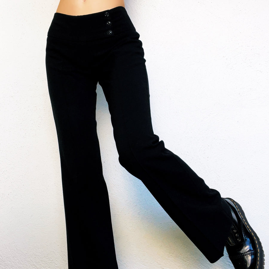 Early 2000s Black Flare Pants