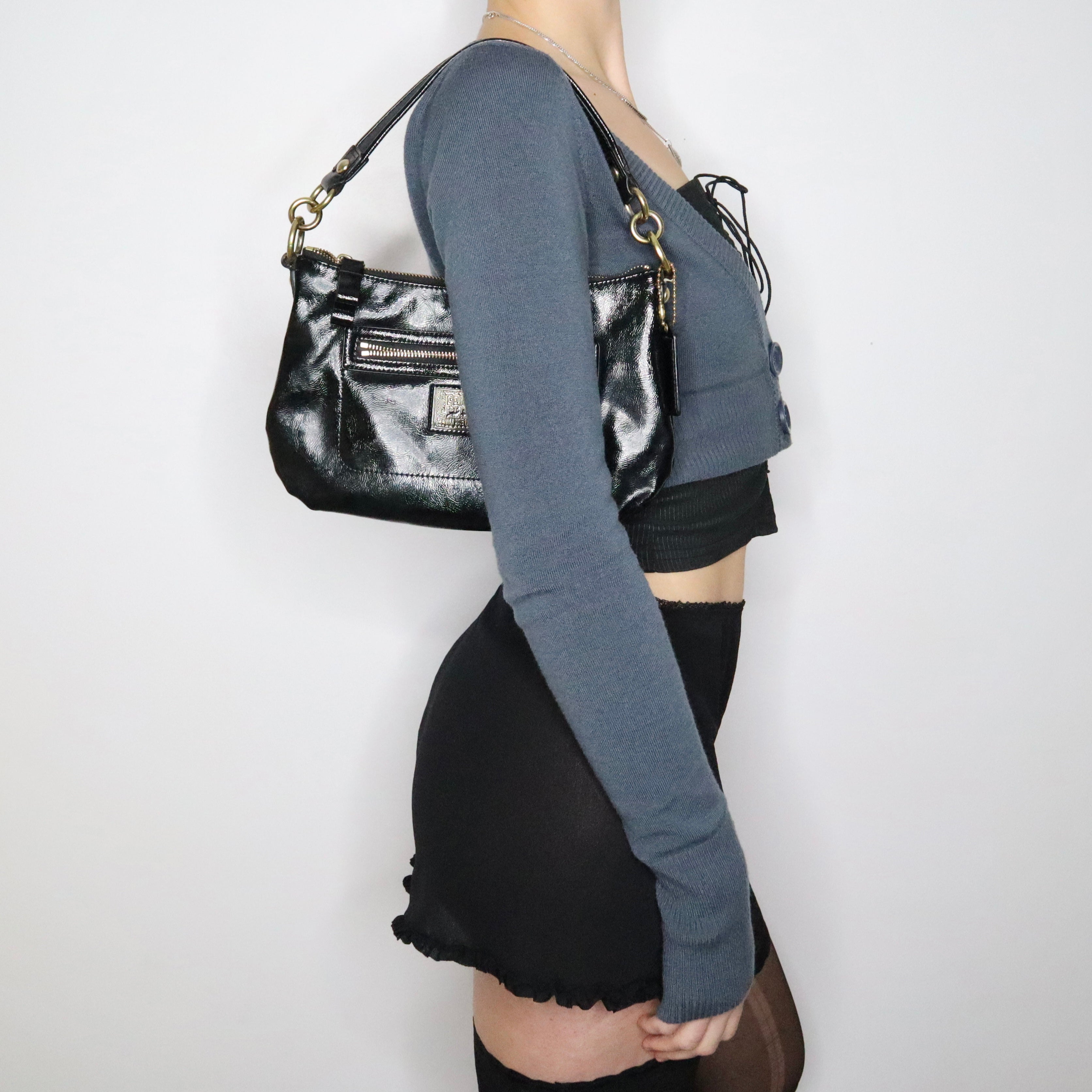 Y2K COACH Black Shoulder Bag