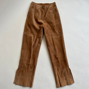 Vintage 90s suede jacket + pant set - M