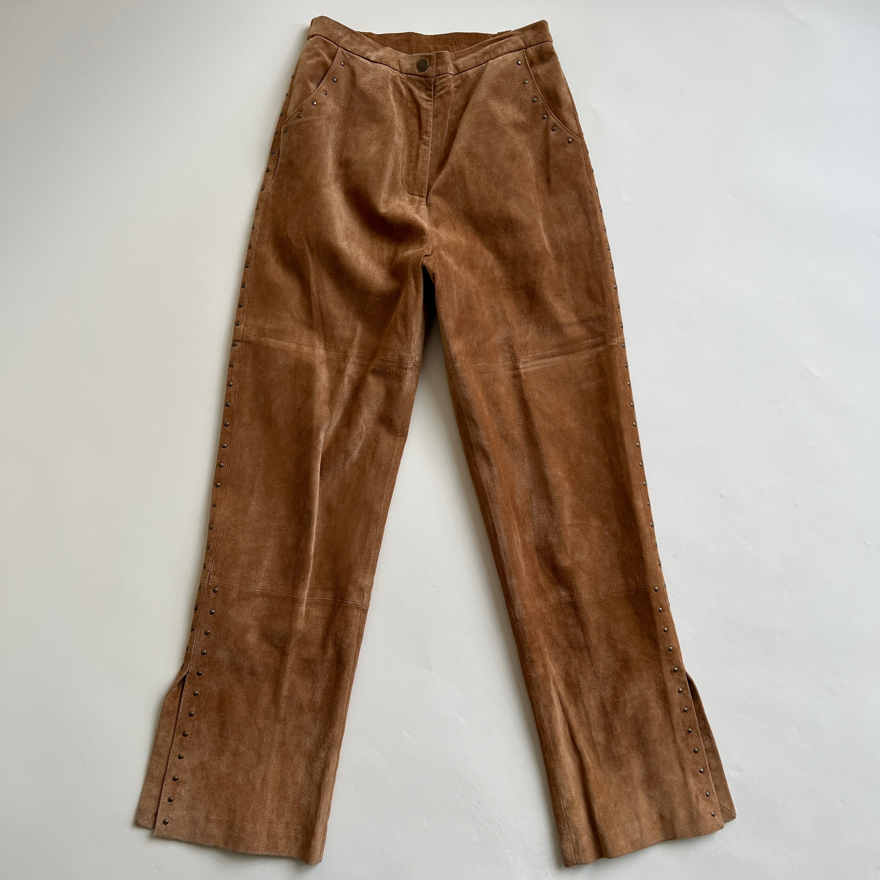 Vintage 90s suede jacket + pant set - M