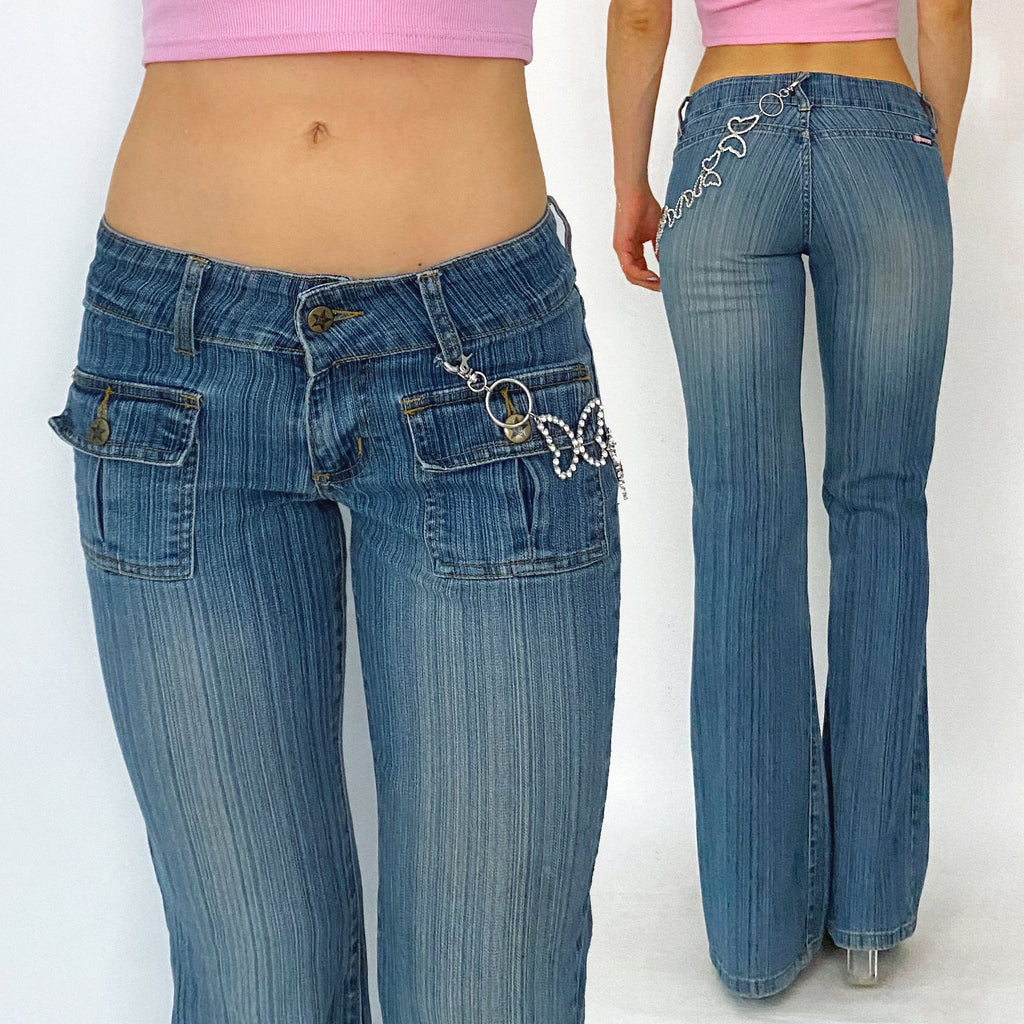 Vintage 90s/Y2k Fishbone flare jeans size 31