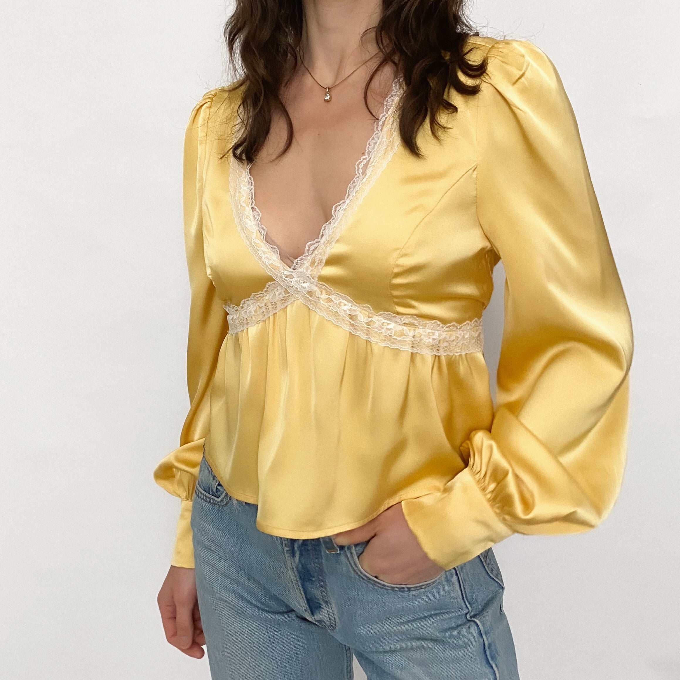 silky belle blouse - small