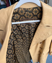 Vintage Spanish leather trench coat - XL