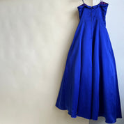 80s royal blue princess gown (S)