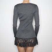 90s Italian Gray Sweater (S/M)