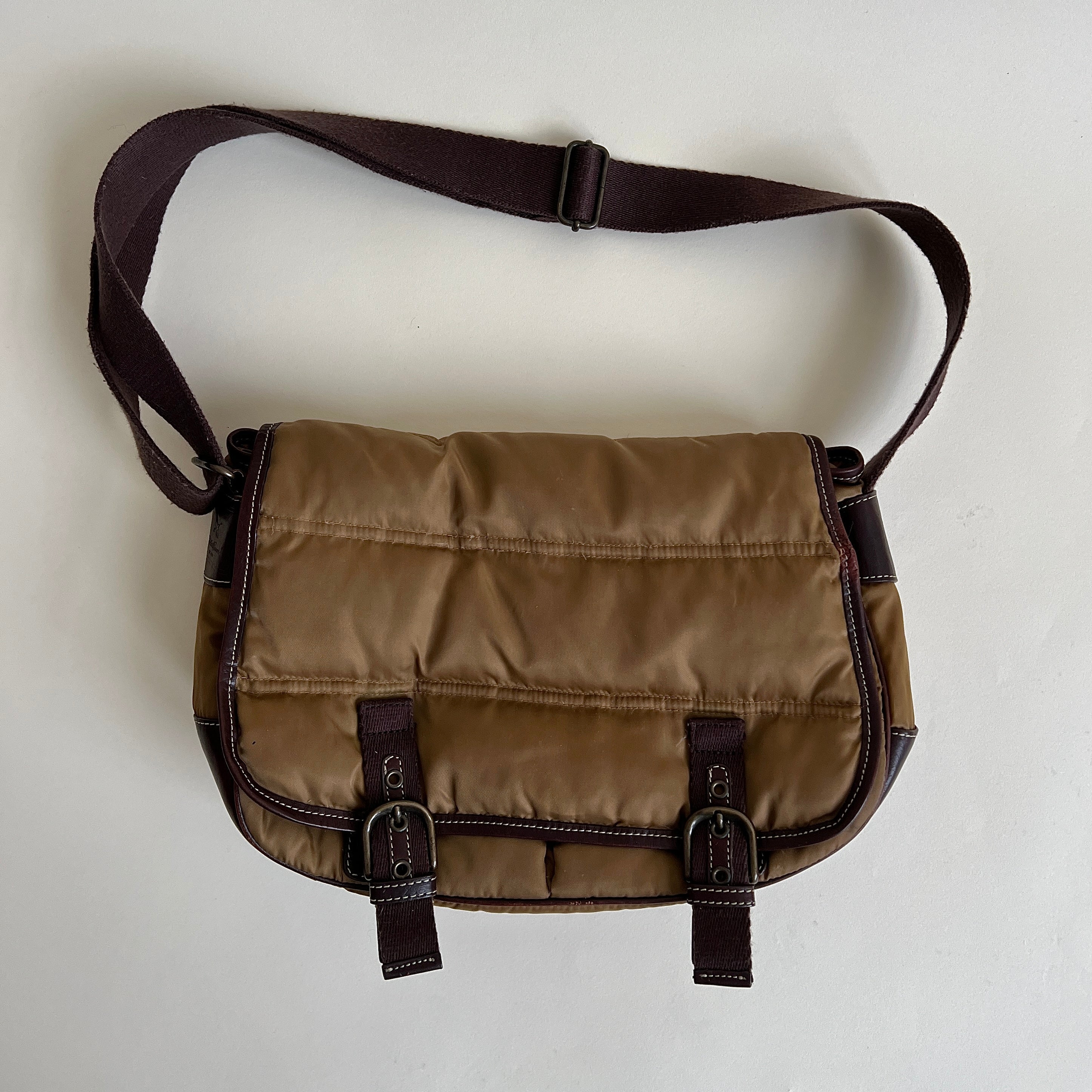 Quilted down purse