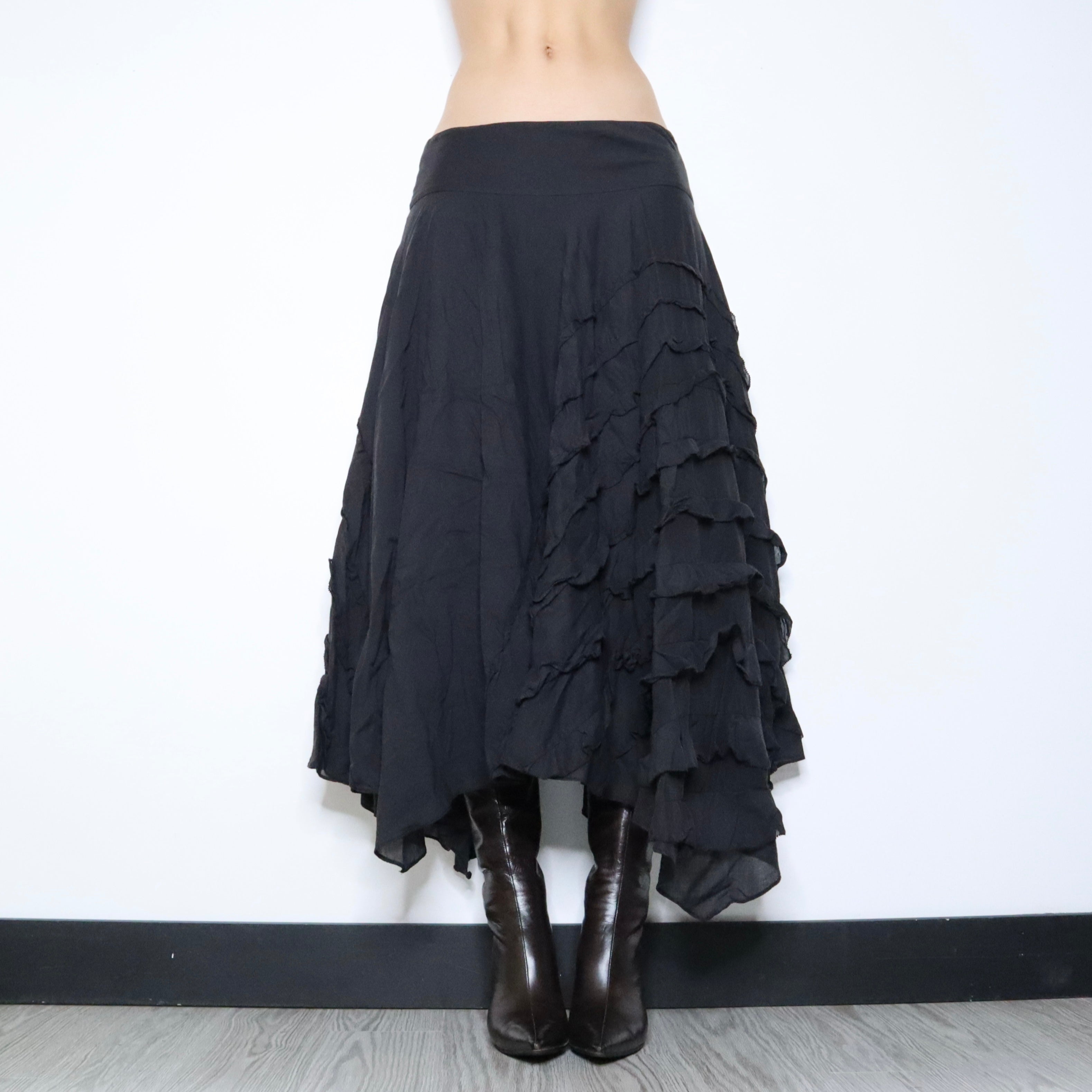 90s DKNY Whimsigoth Maxi Skirt (M)