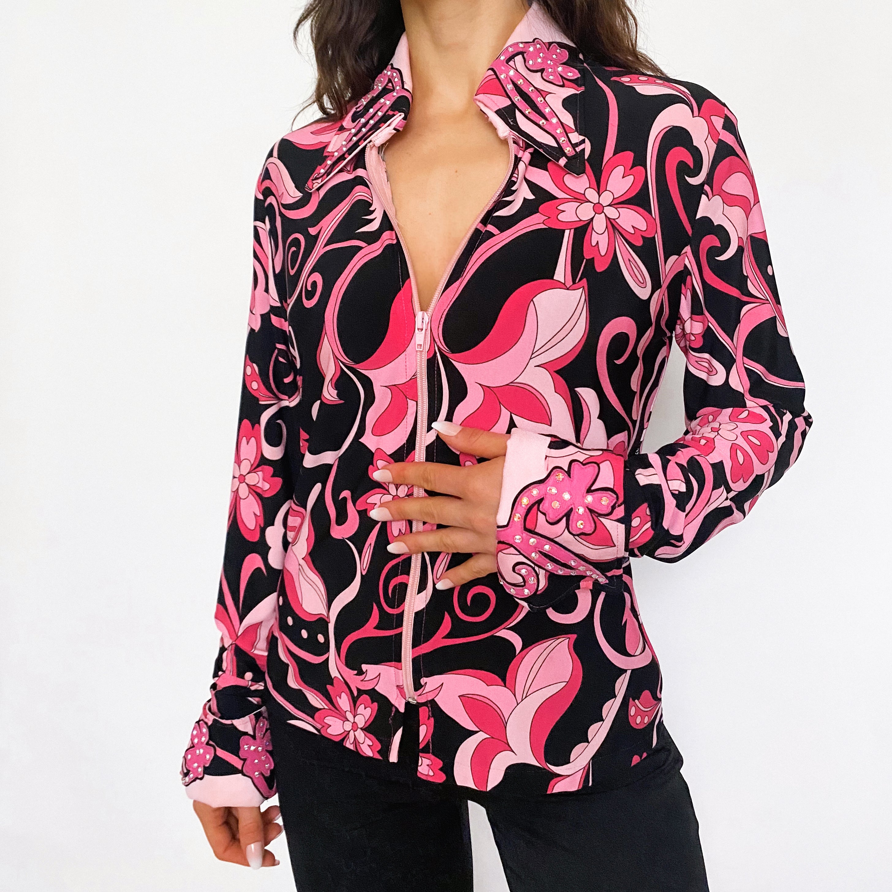 1 of 1 rhinestone party blouse - large