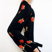 90s Sheer Floral Pants