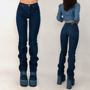 y2k glitter jeans - extra small