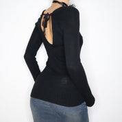 Vintage Lululemon Long Black Knit Sweater (S-M)