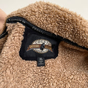 Vintage 90s faux suede Sherpa coat - L/ XL