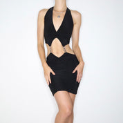 Y2K Clubwear Cutout Dress (Small)