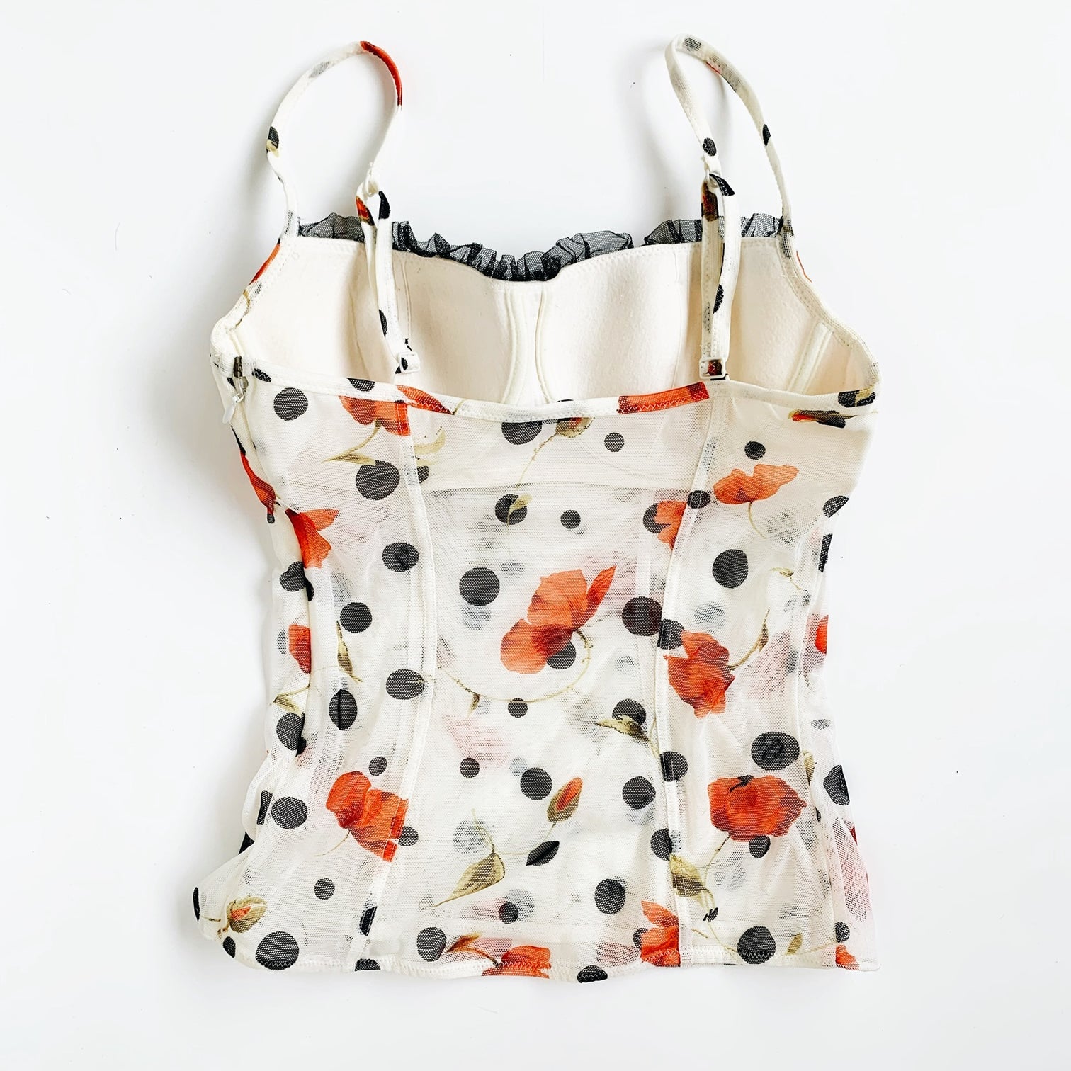 Early 2000s Floral Bustier