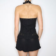 Vintage Y2K Karen Millen Bustier Halter Top (S-M)