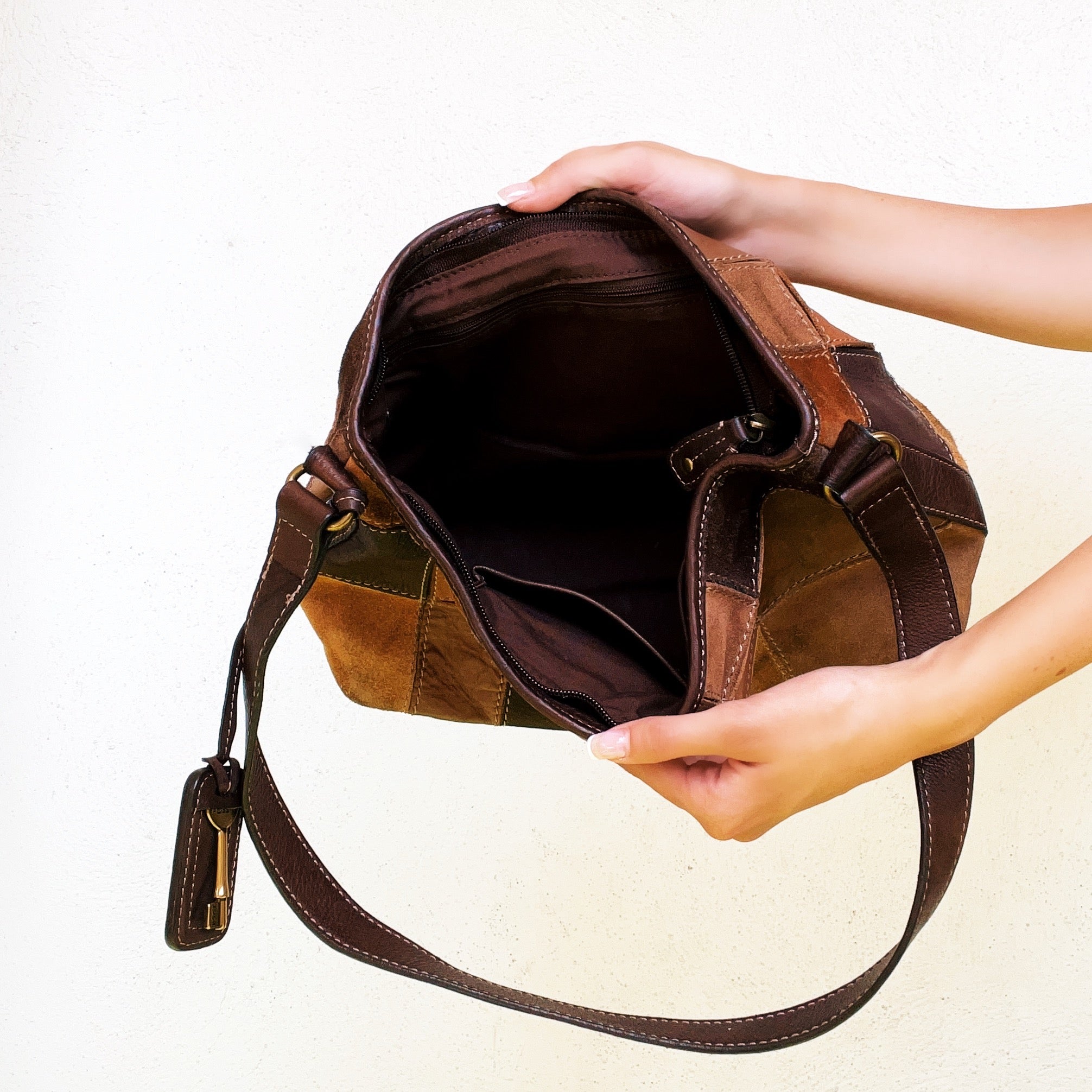 Leather Patchwork Purse