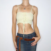 Guess Yellow Crop Top (Small)
