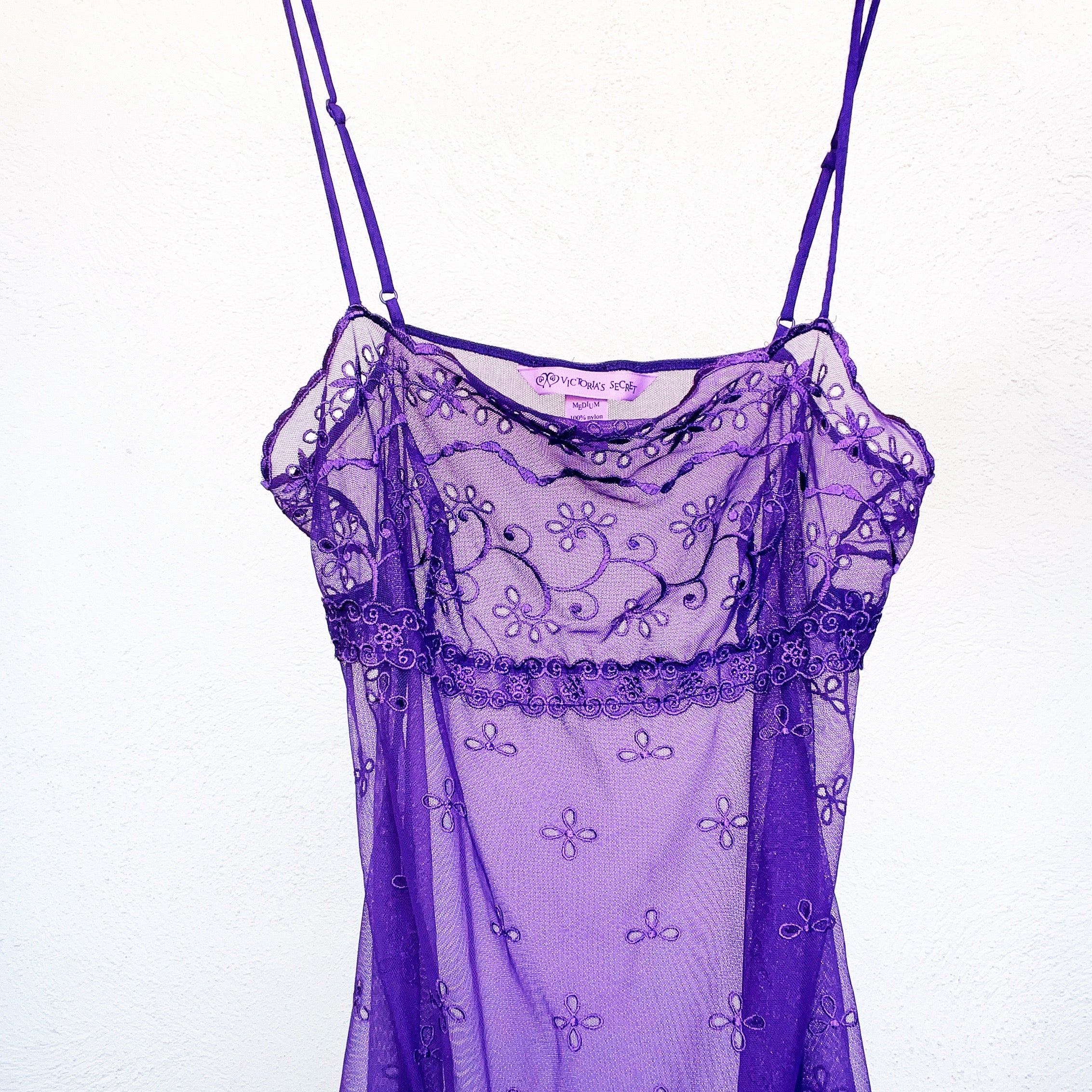 Sheer Purple Mini Slip