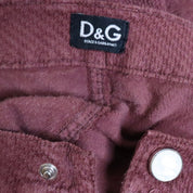 D&G Burgundy Flare Pants (Small)