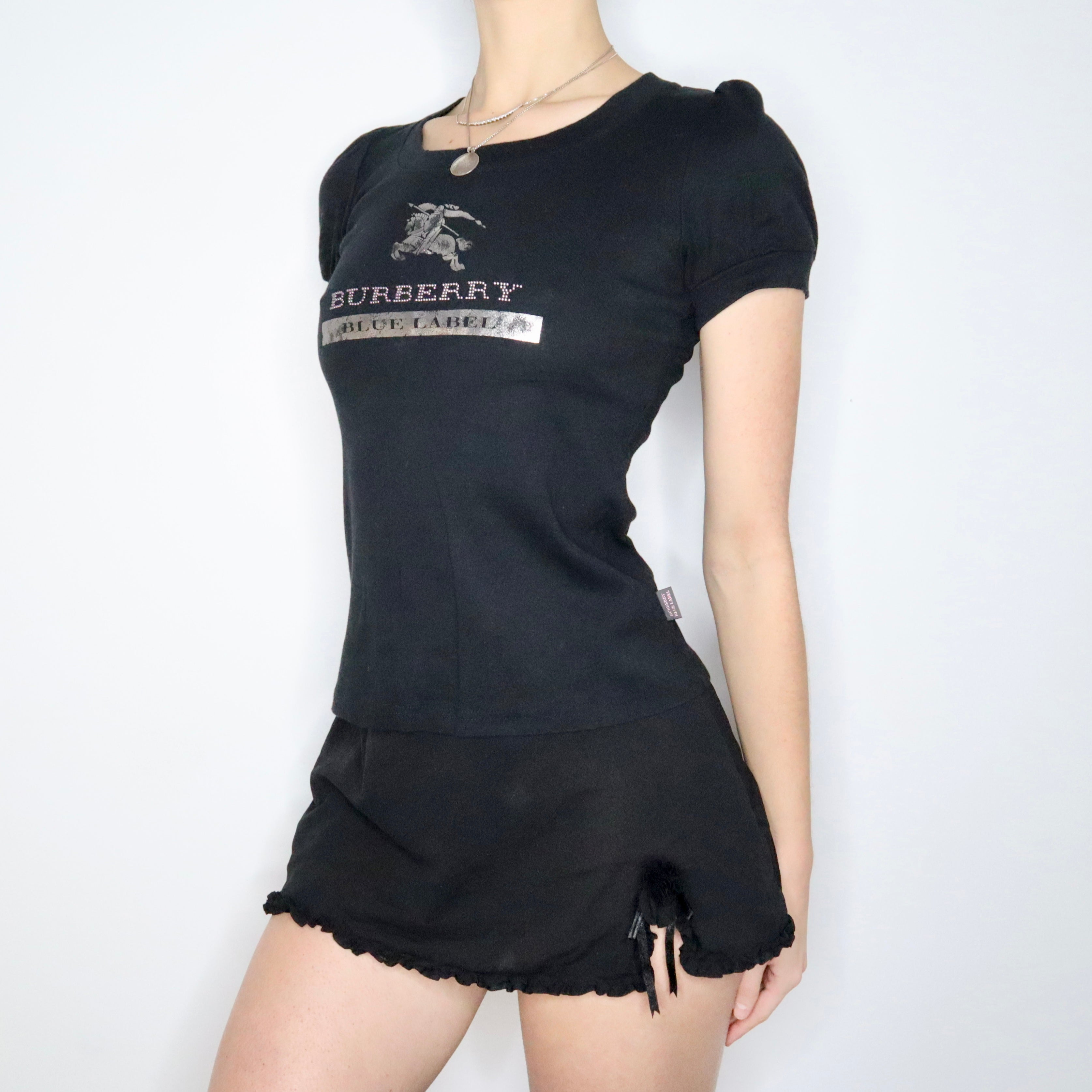 Y2K BURBERRY Black Blouse (S)