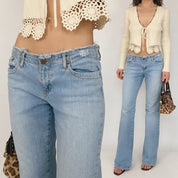 90's light wash jeans - size 3