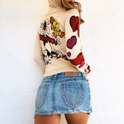Cashmere Looney Tunes Hoodie