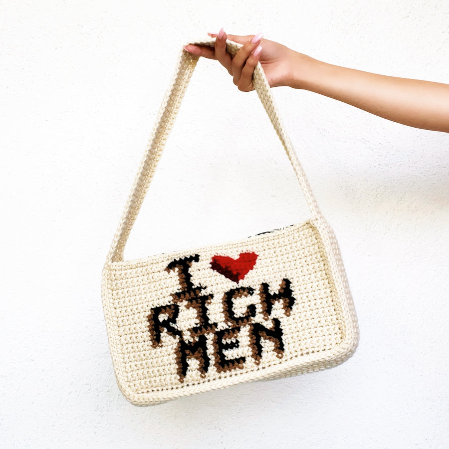 Crochet bag hot sale for men