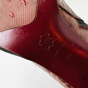 Vintage Leather Crocodile Boots