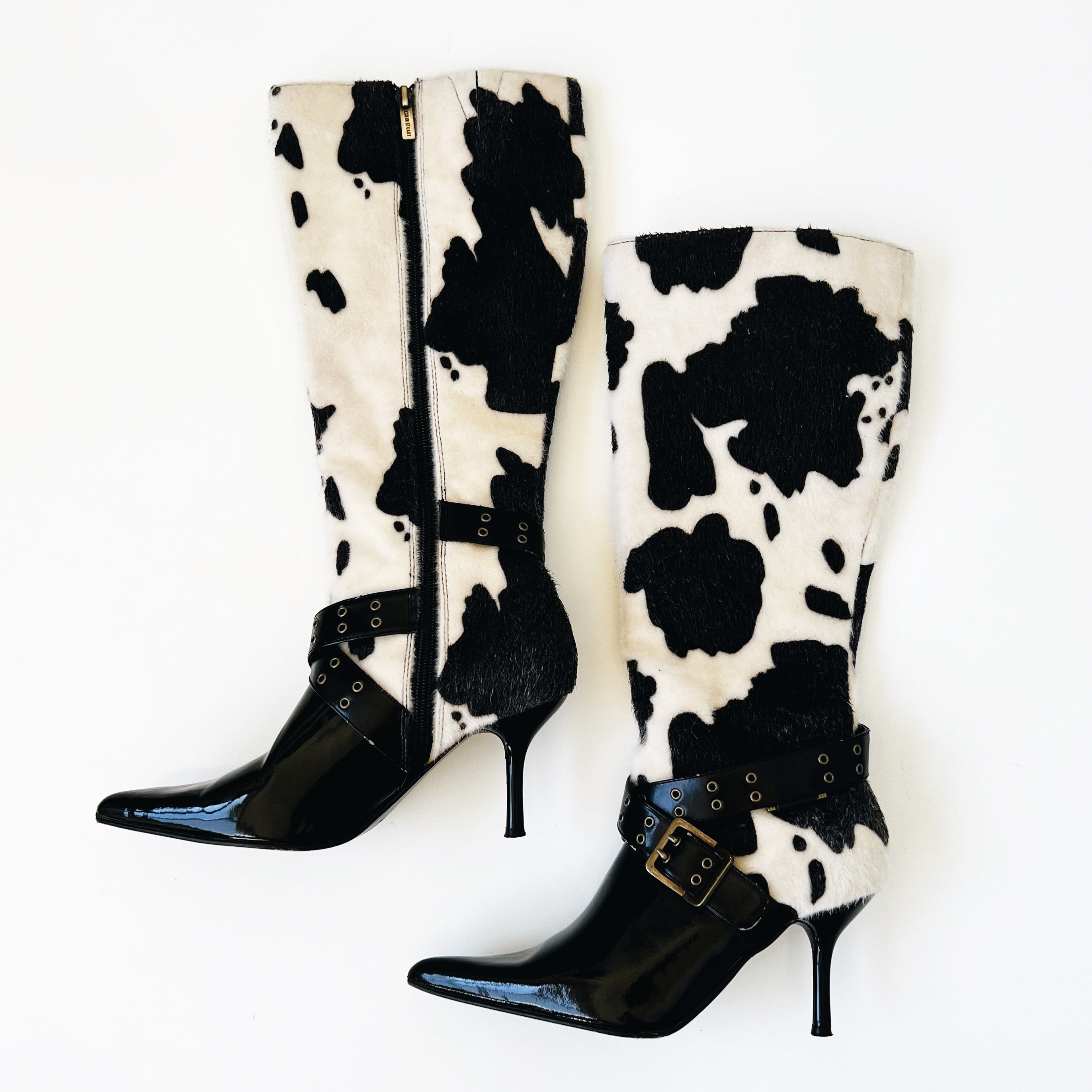 Cow Print Boots