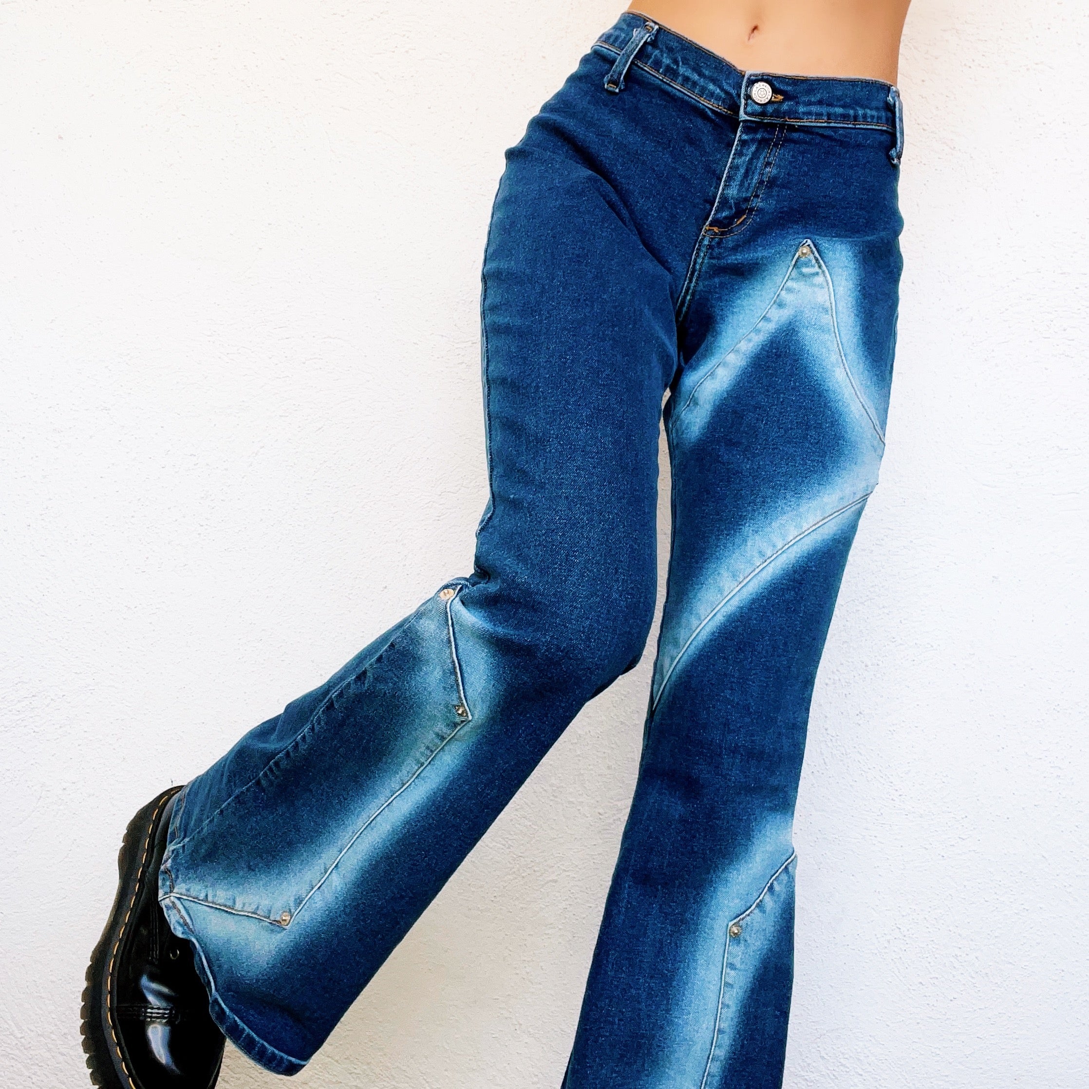 Vintage Bleachy Flare Jeans