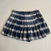 Vintage 90s plaid pleated mini skort - M