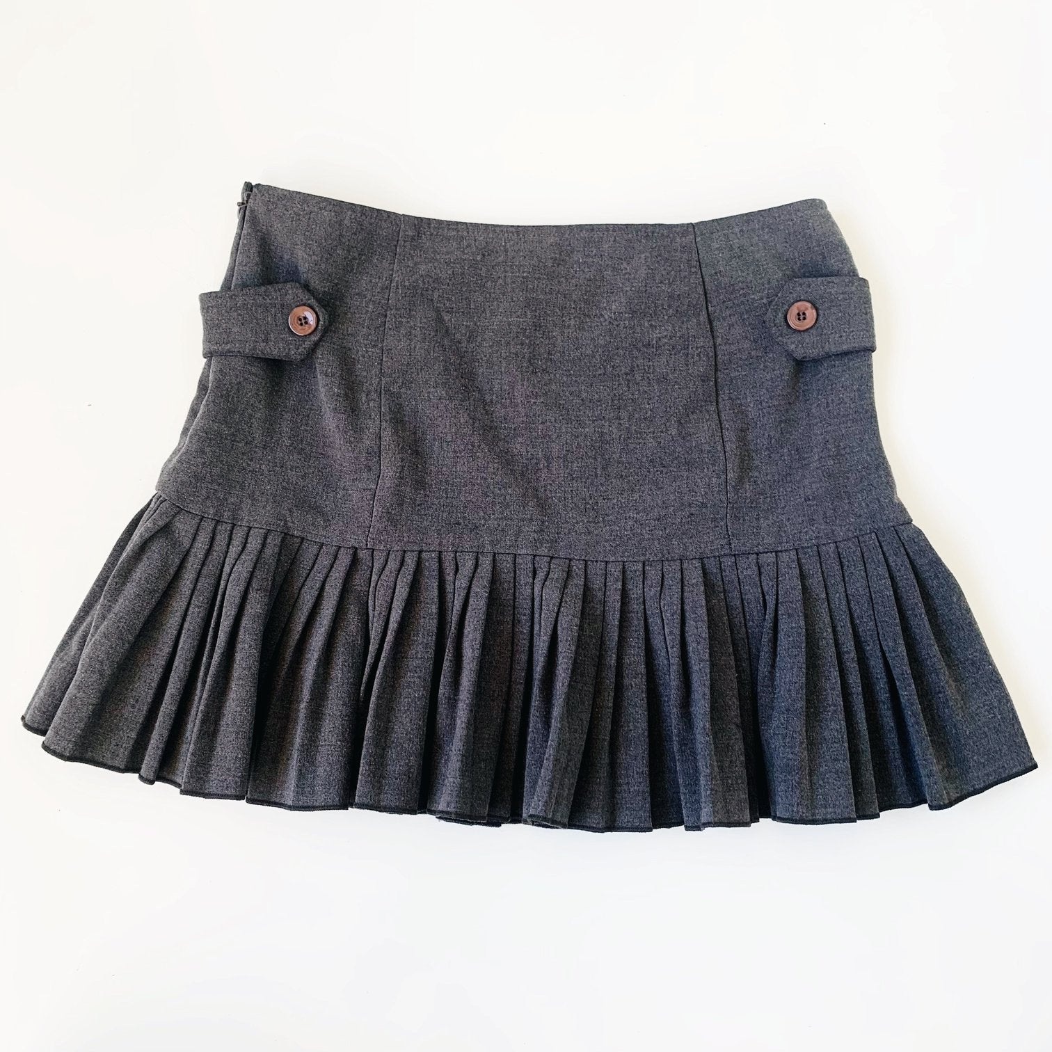 90s Gray Mini Skirt