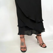flirty silk dress - size l