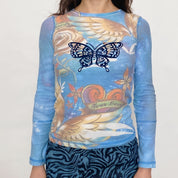 butterfly tattoo thermal - extra small