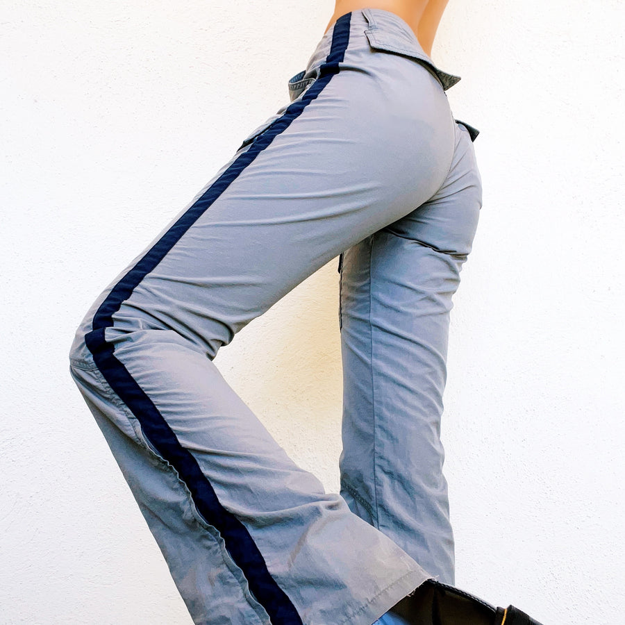 Early 2000s Sporty Gray Cargo Pants