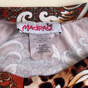 Vintage 90s mixed print backless crop (S/M)
