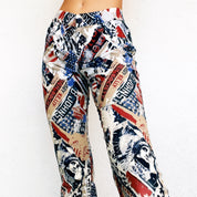 90s Patriotic Flare Pants (S/M)