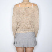 Y2K MAXMARA Slouchy Beige Sweater (L)