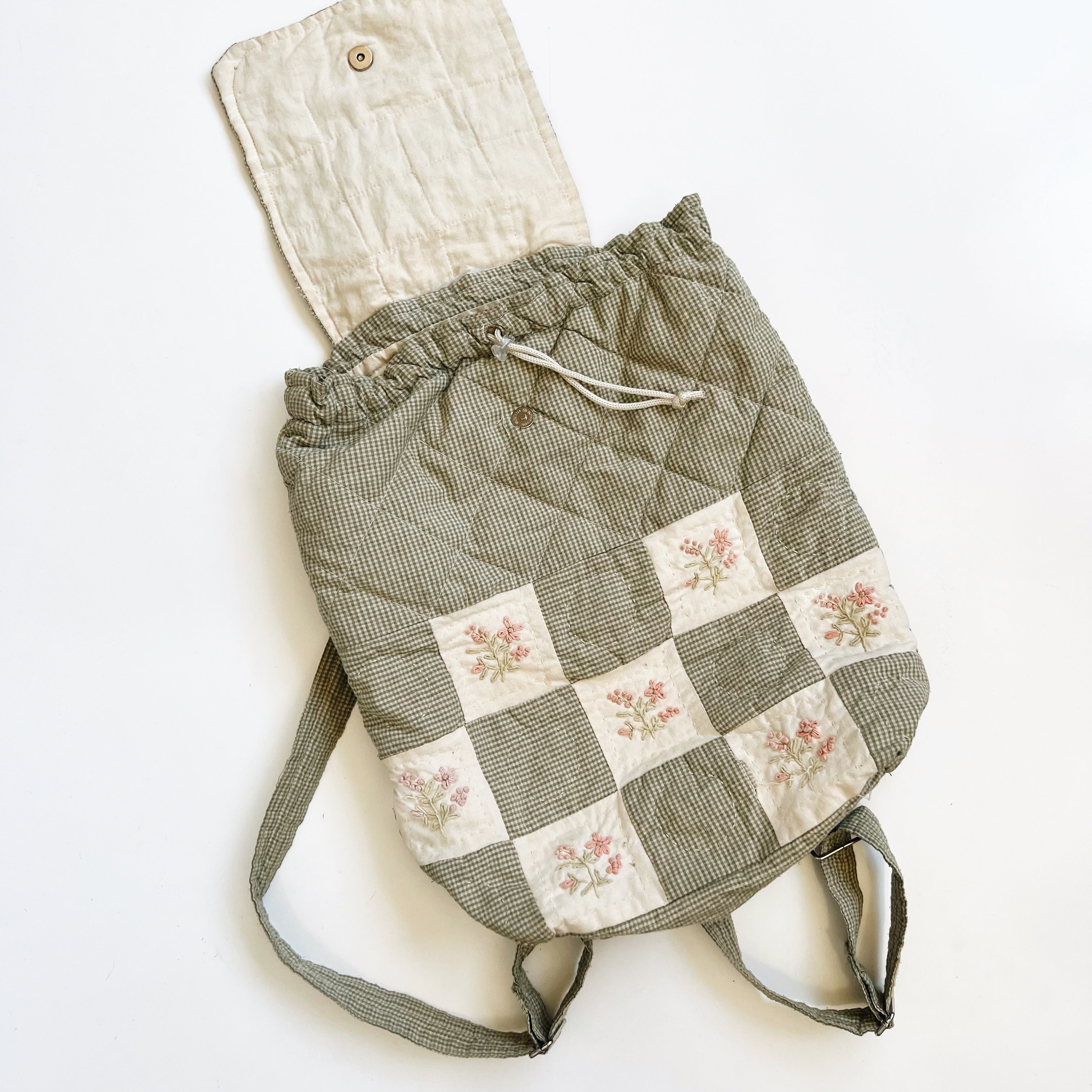 Vintage Quilted Backpack